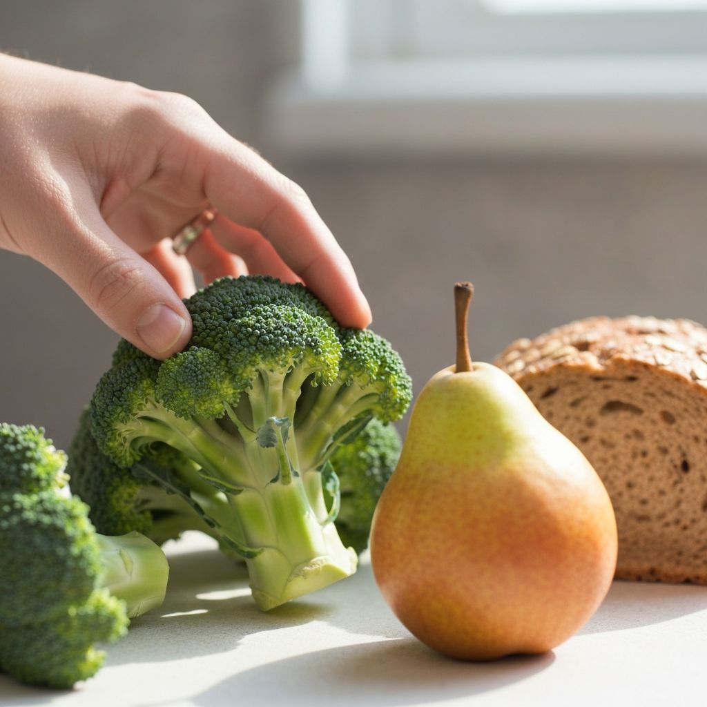 Fibre-rich foods thoughtfully arranged